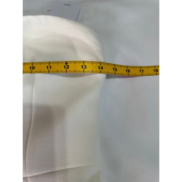 Safiyaa Strapless Crepe Jumpsuit Size 2 Ivory - Picture 10 of 15